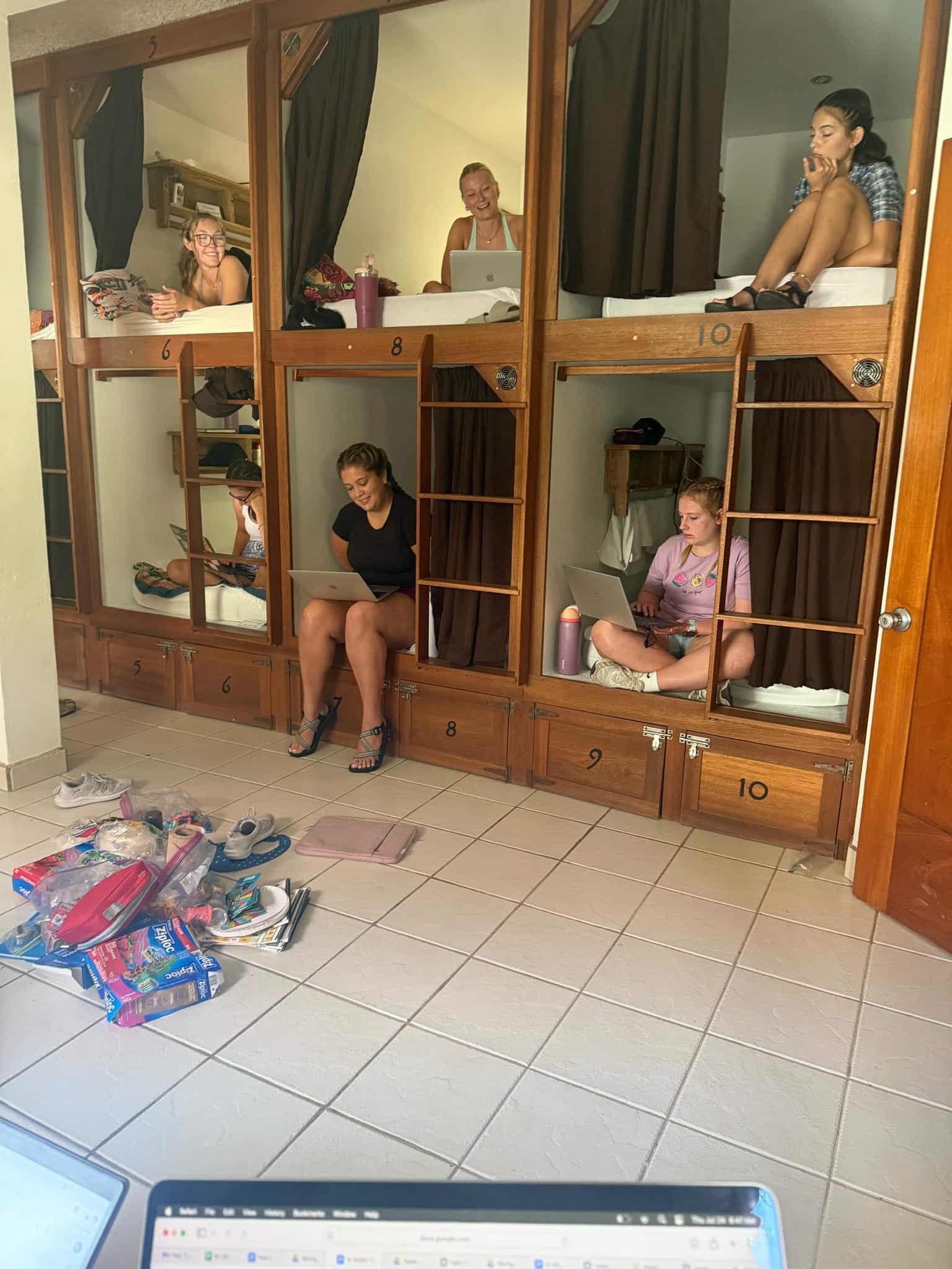 Hardwood sleeping pods